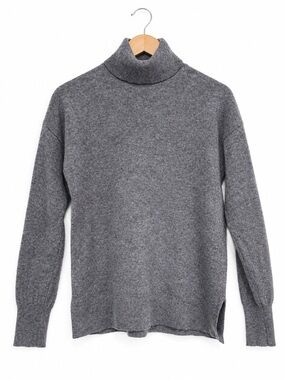 Halogen Women’s 100% Cashmere Turtleneck Sweater Gray Size Small S